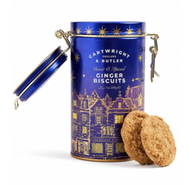 Cartwright & Butler Blue Christmas Gember Koekjes In  Blik