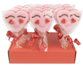 Soft Red Cheeks Lolly Mallow Snoep (1 stuk)