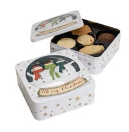 Farmhouse - Christmas Snowmen Snowglobe Tin