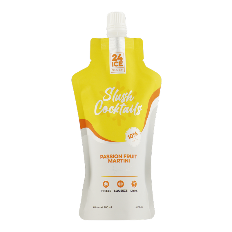 24 ICE Slush Cocktails Passion Fruit Martini Pouch (10%)