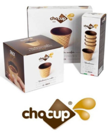 ChoCup (Eetbare cupjes voor koffie, thee, warme chocomelk)