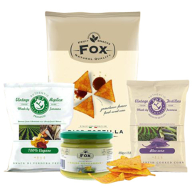 *Fox Mega bag Tortilla Chips Naturel 450 gram