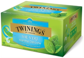 Twinings Thee Green Mint 50 st.