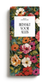 Chocoladereep Bedankt voor alles Bloemen