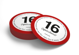Verjaardag Bierviltjes 16 Jaar (10 stuks)