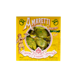 Chiostro Amaretti Limone Wrap Box Geel 145 gram