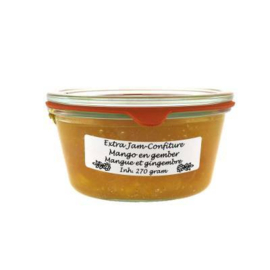 Woerkom's extra Jam-Confiture Mango Gember 270 gram