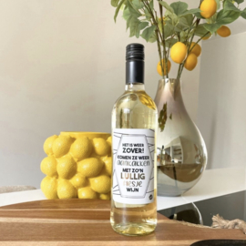Witte Wijn "Lullig flesje wijn" 13% Alc