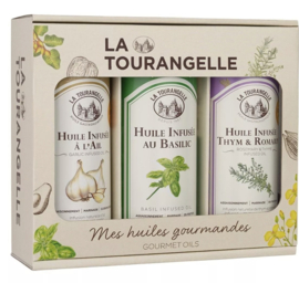 La Tourangelle Infused Trio (Basilicum, Knoflook & Tijm-Rozemarijn)