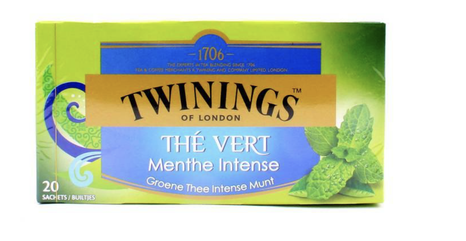 Twinings Thee Green Intense Mint 20 st. (groen)