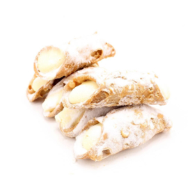 *Dolciaria Cerasani Cannoli Creme Vanille Gold met witte room