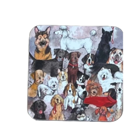 Alex Clark Onderzetter Delightful Dogs (PER STUK)