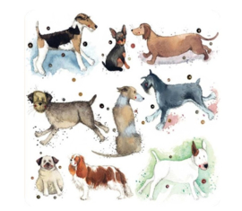 Alex Clark Onderzetter Dogs Honden (PER STUK)