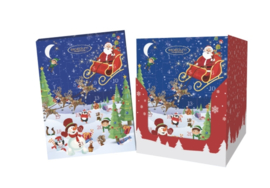 Chocolade Adventskalender Kerstman in de Arrenslee 65 gram
