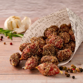 Mini droge worstjes Peper (Per 100 gram*)