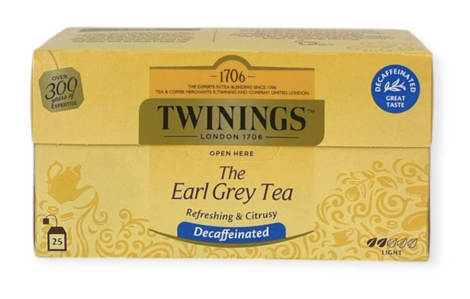 Twinings Thee Earl Grey Decaf 25 st. (zwart)