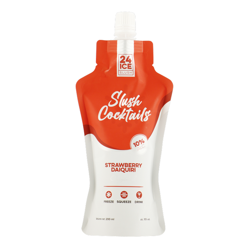 24 ICE Slush Cocktails Strawberry Daiquiri Pouch(10%)