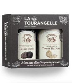 La Tourangelle Duo Zonnebloemolie met Zwarte & Witte Truffel