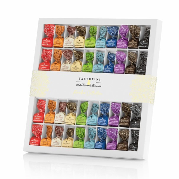 Tartufini Dolci Misti Geschenkdoos Chocoladetruffeltjes Rainbow