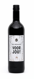 Wijn Rood met tekst: Een Bedankje voor Jou!