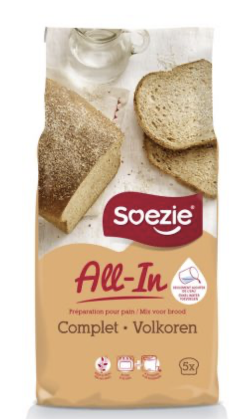 Soezie All-in-Mix voor Volkorenbrood / Broodmeel 2,5 kg