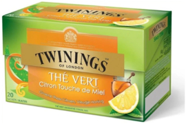 Twinings Thee Citroen & Honing 20 st. (groen)