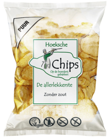 *Hoeksche Chips Zoutloos DOOS 10 zakken