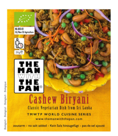 The MAN with the PAN BIO Cashew Biryani.