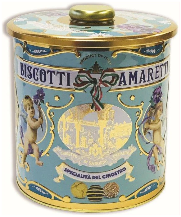 Lazzaroni Amaretti crunchy rond blik