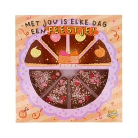 Callebaut Chocoladetaartje Met jou is elke dag een feestje!