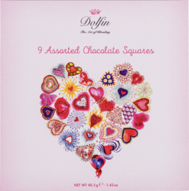 Dolfin 9 Chocolade Love vierkantjes