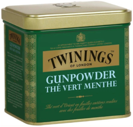 Twinings Thee Los in Blik Gunpowder Green Mint 200 gram