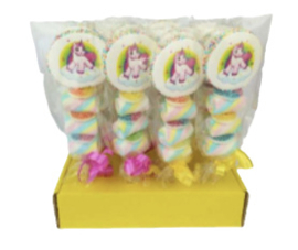 Marshmallows Unicorn Kebab rollen