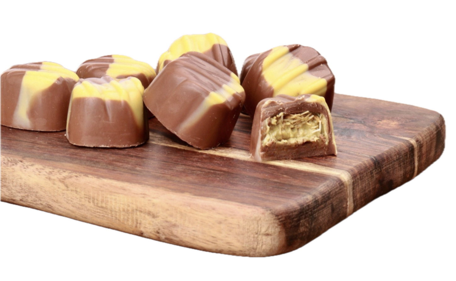 Dubai Bonbons (Gevuld met Pistache en Kadayif) (Schaal 12 stuks 275 gram)