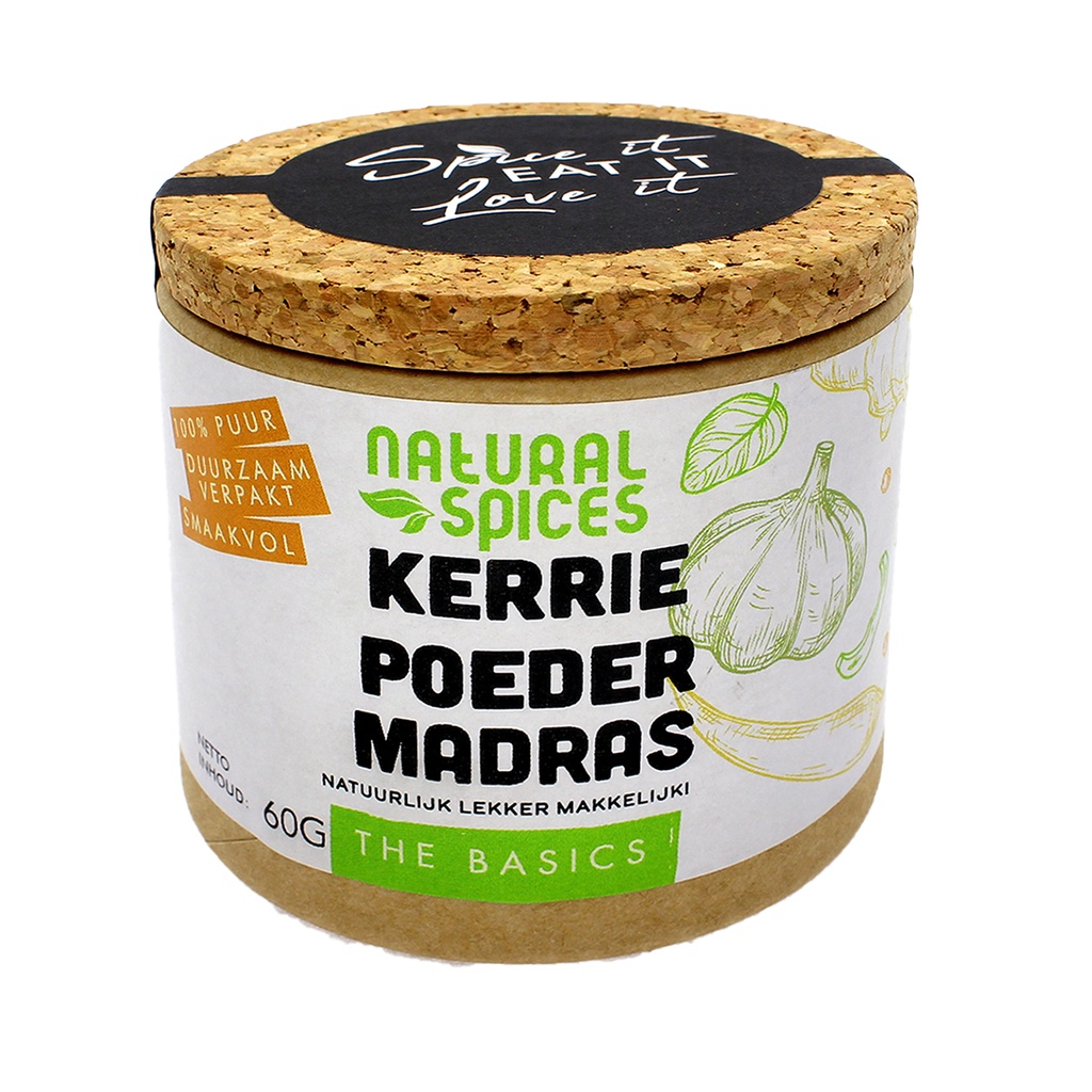 Natural Spices Kerrie Poeder Madras