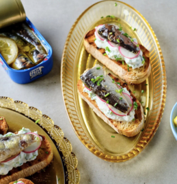 Fish Tales Sardines in Olijfolie met Citroen (uit Cornwall)