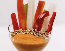 *Plantaardige Vegan Habanero paprika groente mayo fles 775 ml.