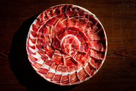 Spaanse 100% Pata Negra Jamon Iberico Bellota  50 gram (Minimaal 48 maanden)