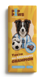 Chocoladereep Melk: Pop Paws All You want for Christmas