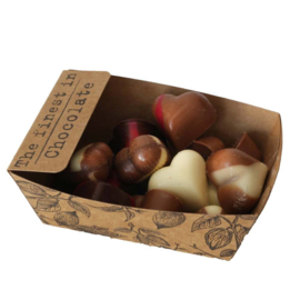 Des Noots Bakje Chocolade Hartjes Assortiment