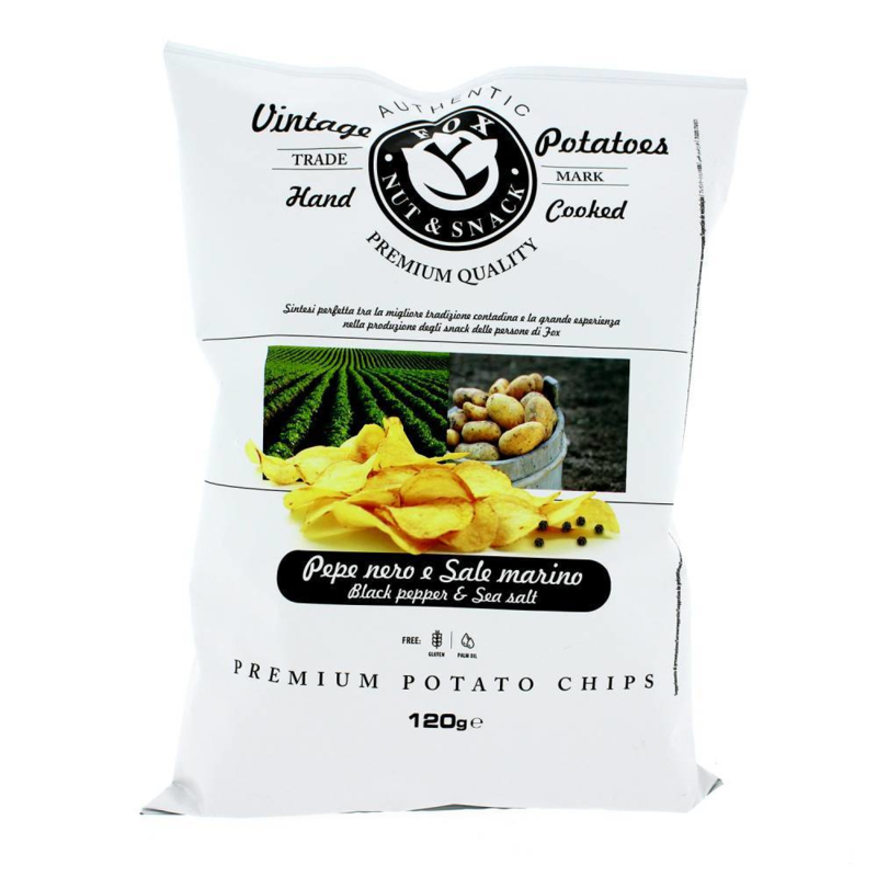 Fox Vintage Potatoes Chips Peper & Zout | Italia Chip 'n Dip Tortilla (maar dan anders!) | De SmaakBeleving, ruim 3500 producten!
