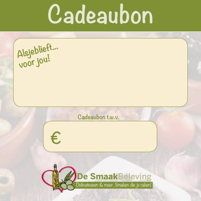 Kadobon- Cadeaubon  250 euro