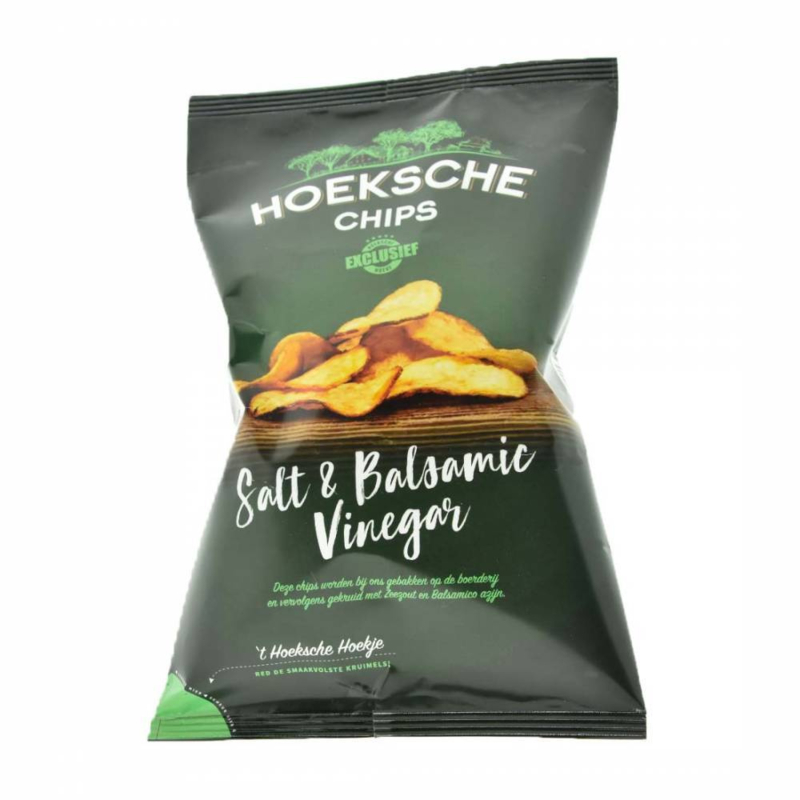 *Hoeksche Chips Zout & Balsamico (doos 12 zakken)