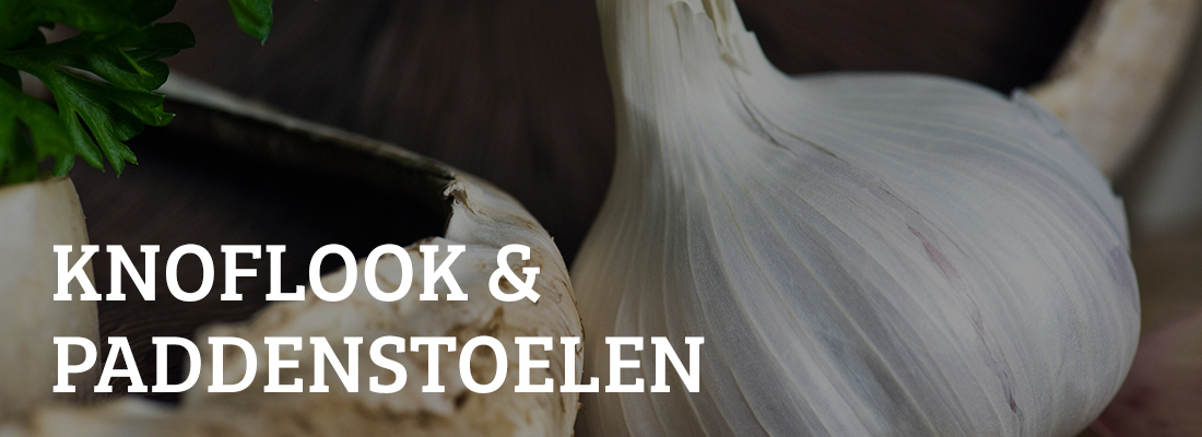 KNOFLOOK EN PADDENSTOELEN