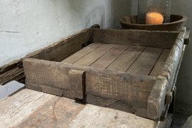 Oude houten bak