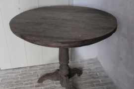 Oud houten wijntafel 81,5 cm