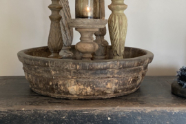 Oud houten olijfbak 50,5 cm