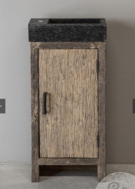 Landelijk toiletmeubel robuust hout