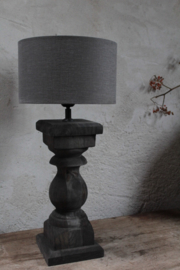 Balusterlamp black excl. kap