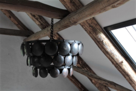 Hanglamp schijfjes zwart 50 cm